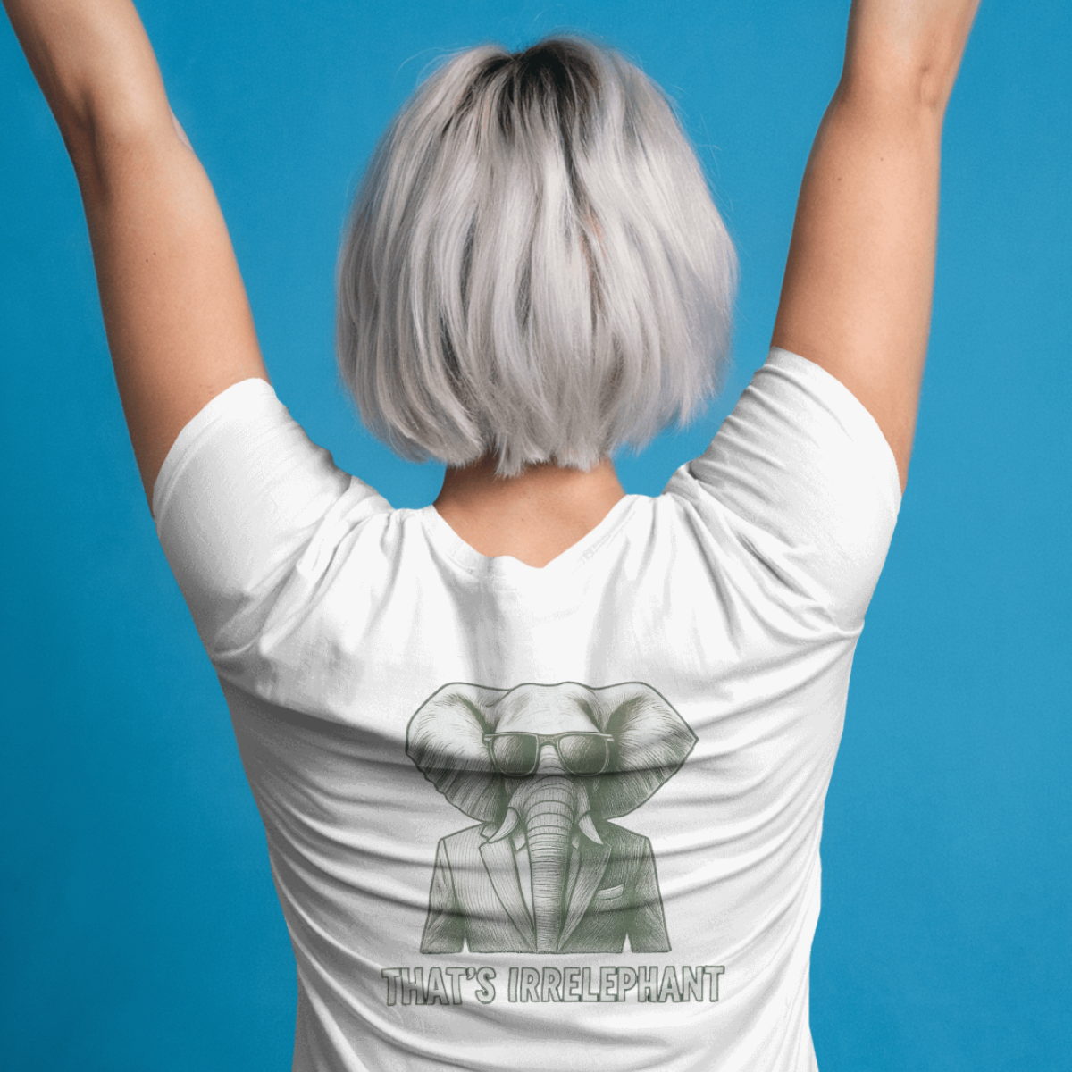 T-shirt dames ronde hals- That's irrelephant
