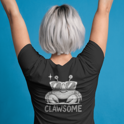 T-shirt dames ronde hals - Clawsome cute