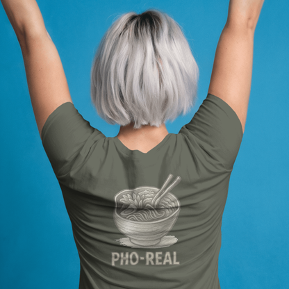 T-shirt dames ronde hals - Pho Real