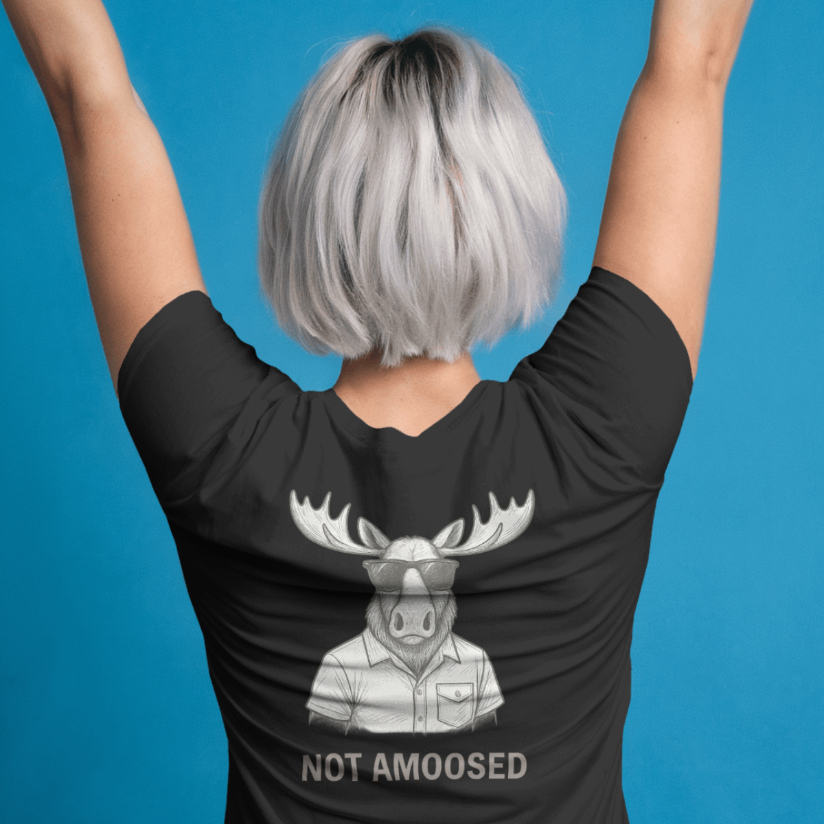 T-shirt dames ronde hals - Not amoosed