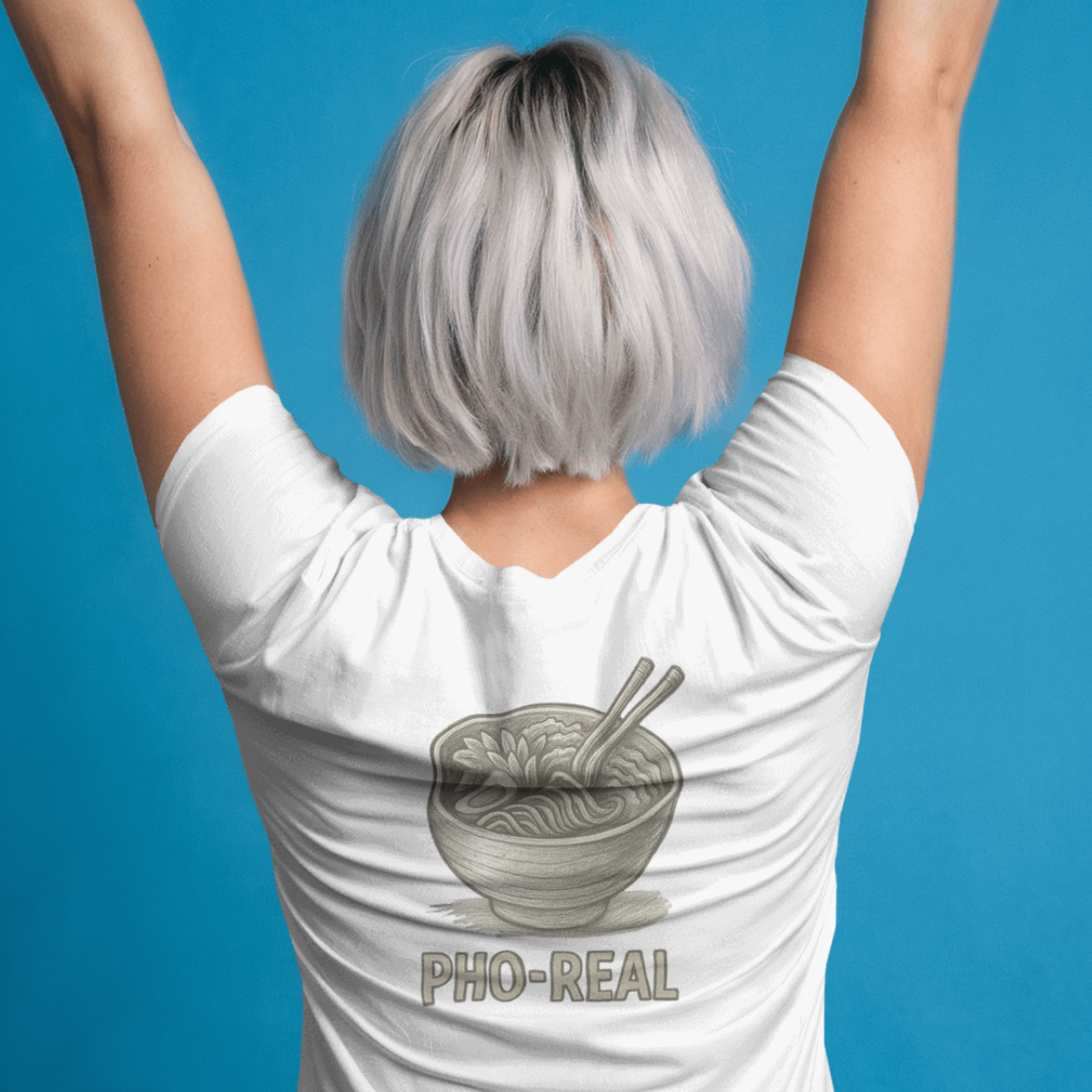 T-shirt dames ronde hals - Pho Real