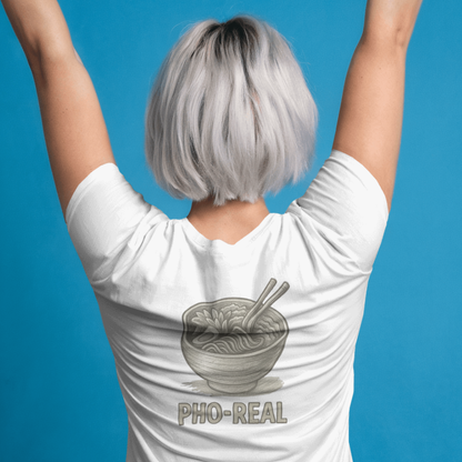 T-shirt dames ronde hals - Pho Real
