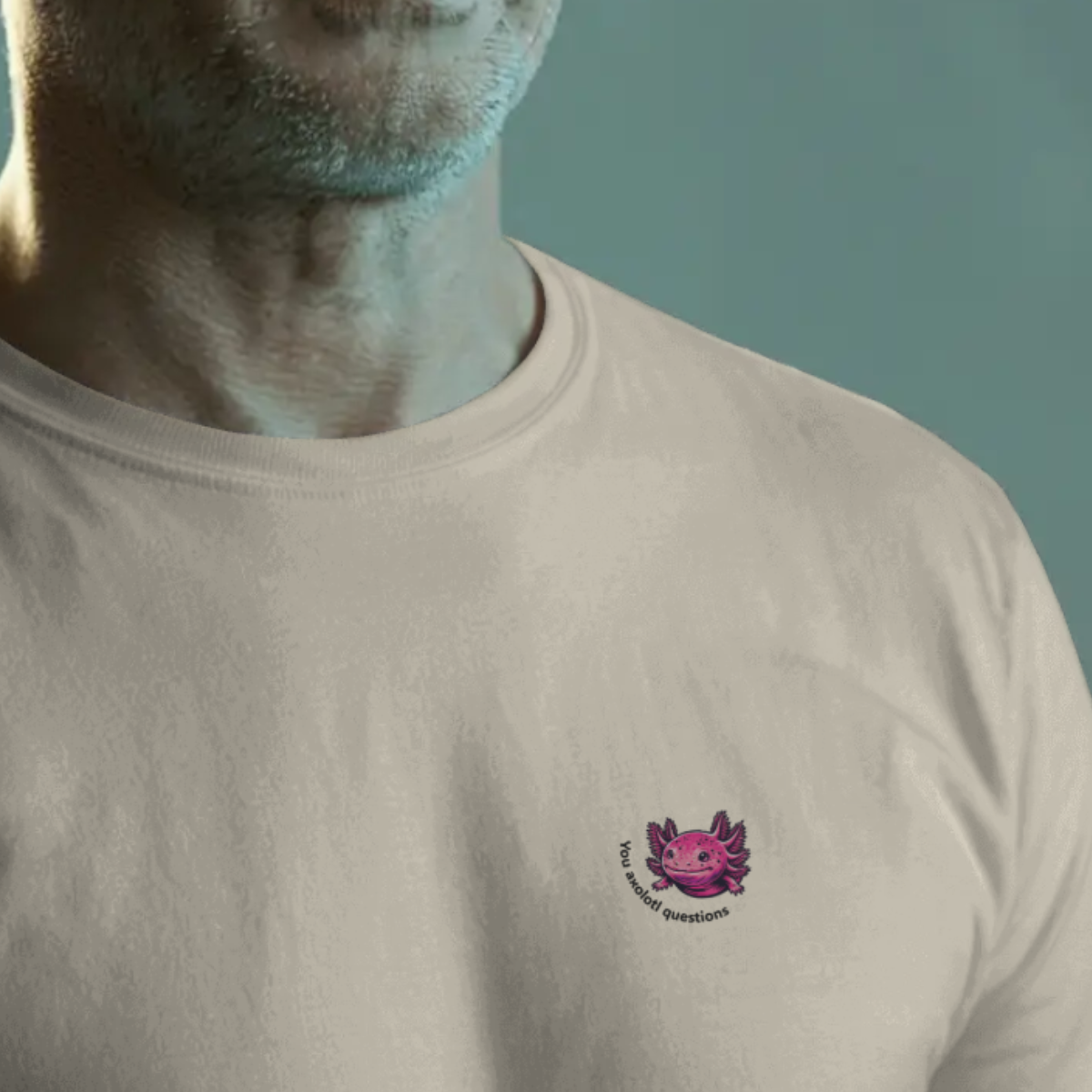 T-shirt heren - You axolotl questions