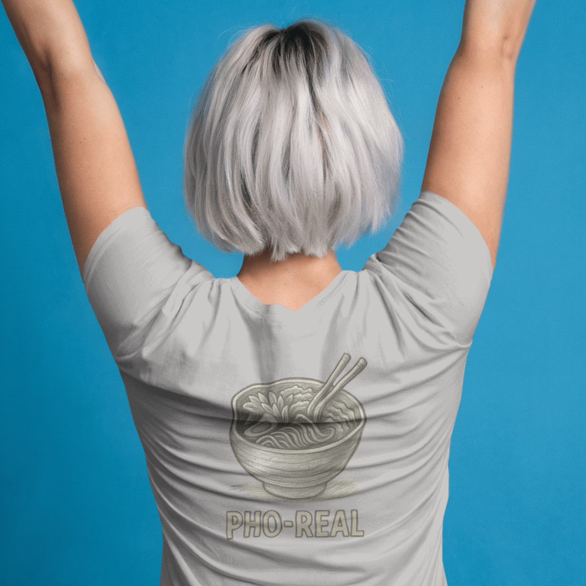 T-shirt dames ronde hals - Pho Real