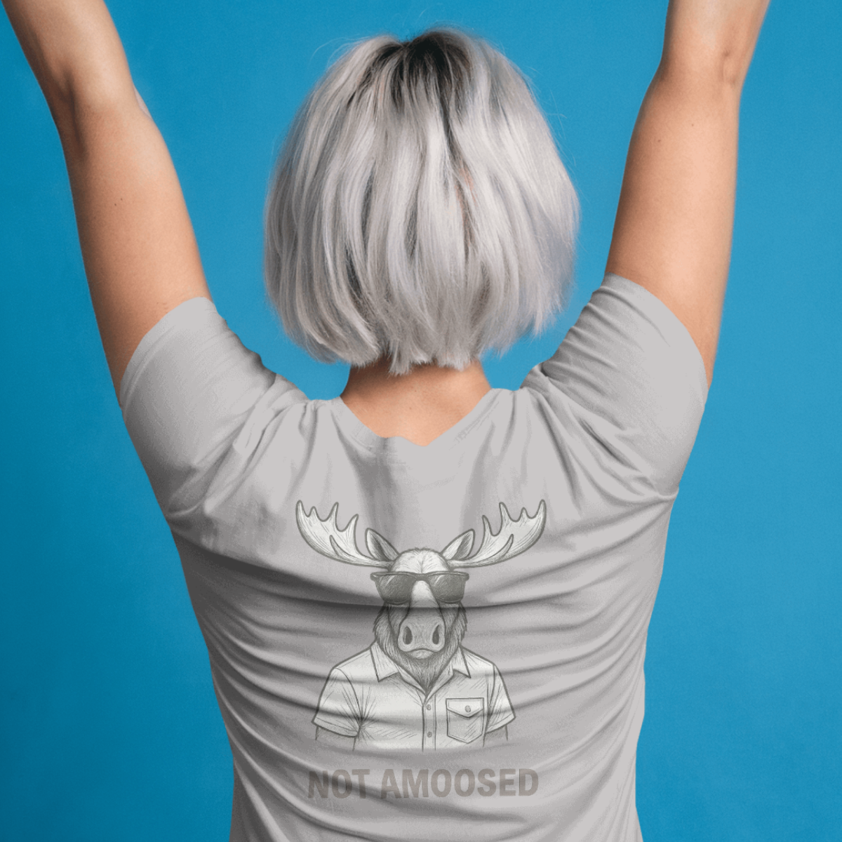 T-shirt dames ronde hals - Not amoosed