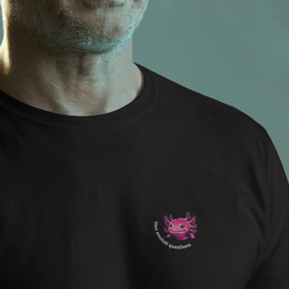 T-shirt heren - You axolotl questions