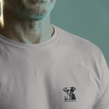 T-shirt heren ronde hals met print / Irrelephant