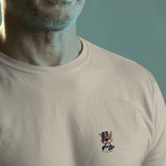 T-shirt heren ronde hals met print / For fox sake