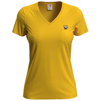 T-shirt dames V-hals met print / This is how I roll