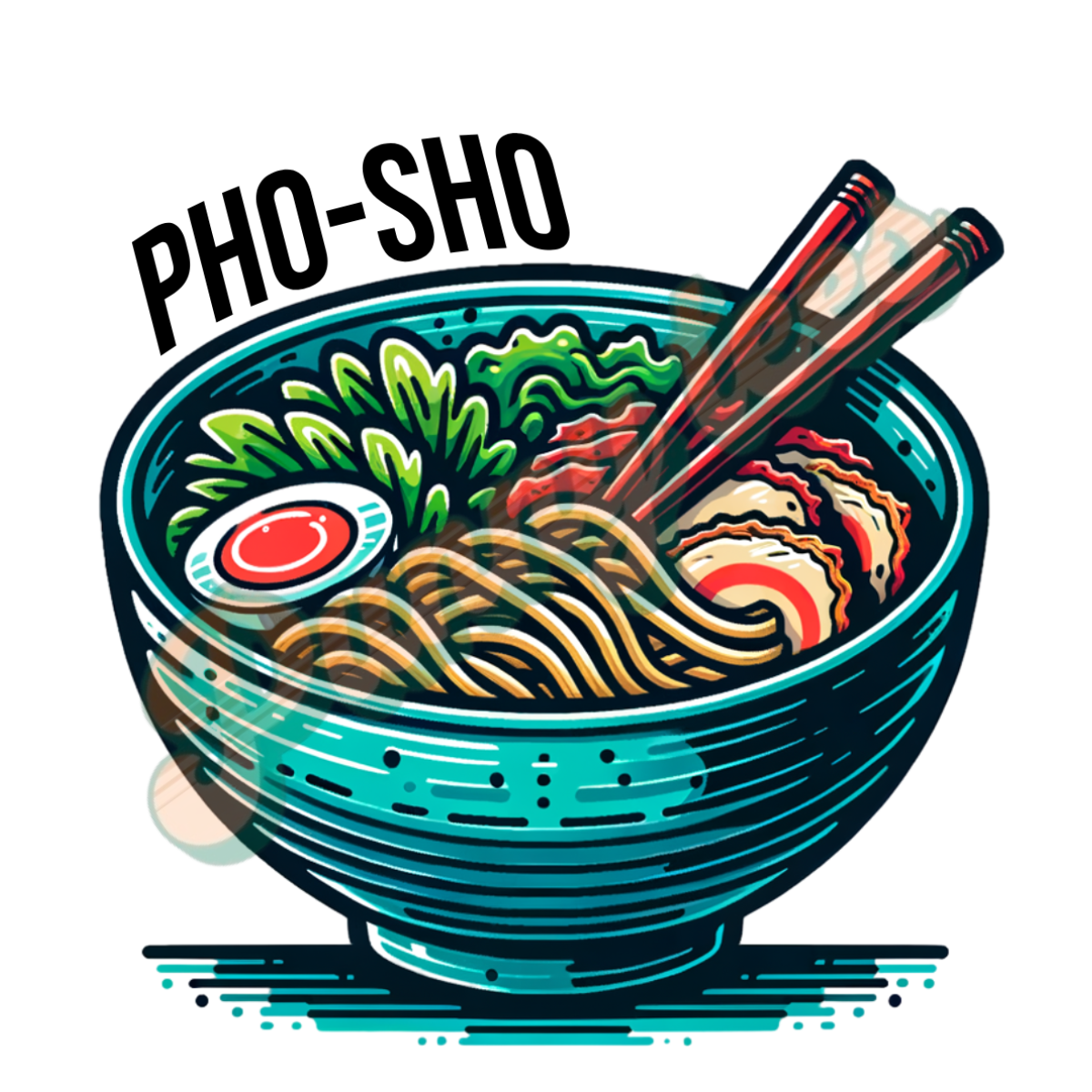 T-shirt heren ronde hals met print / Pho sho