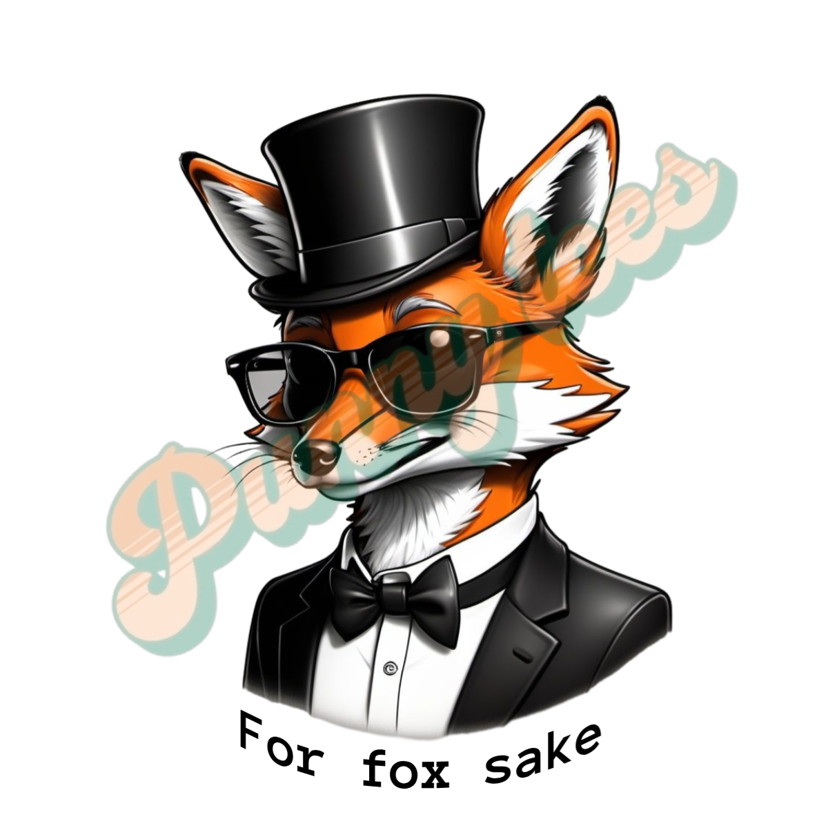 T-shirt heren ronde hals met print / For fox sake