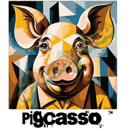 T-shirt heren - Pigcasso