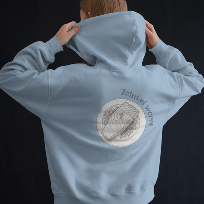 Hoodie unisex - Zalm ni worre