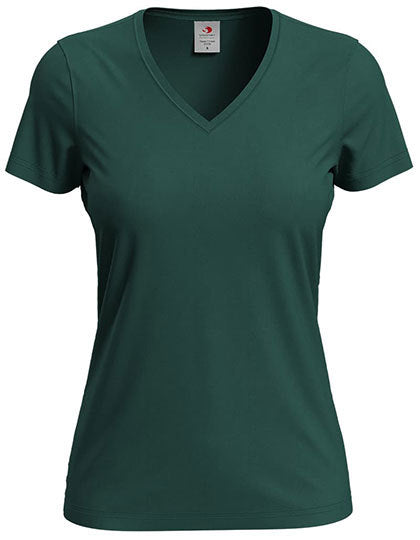 T-shirt dames V-hals - Gepersonaliseerd design