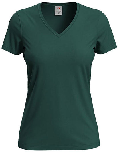 T-shirt dames V-hals - Gepersonaliseerd design