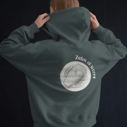 Hoodie unisex - Zalm ni worre