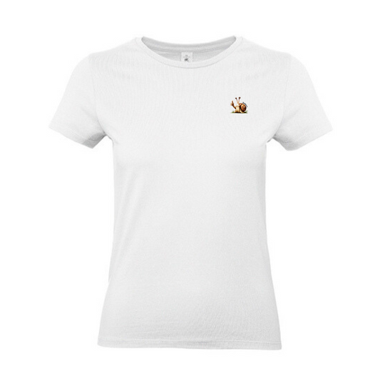T-shirt ronde hals met print dames / Snailed it