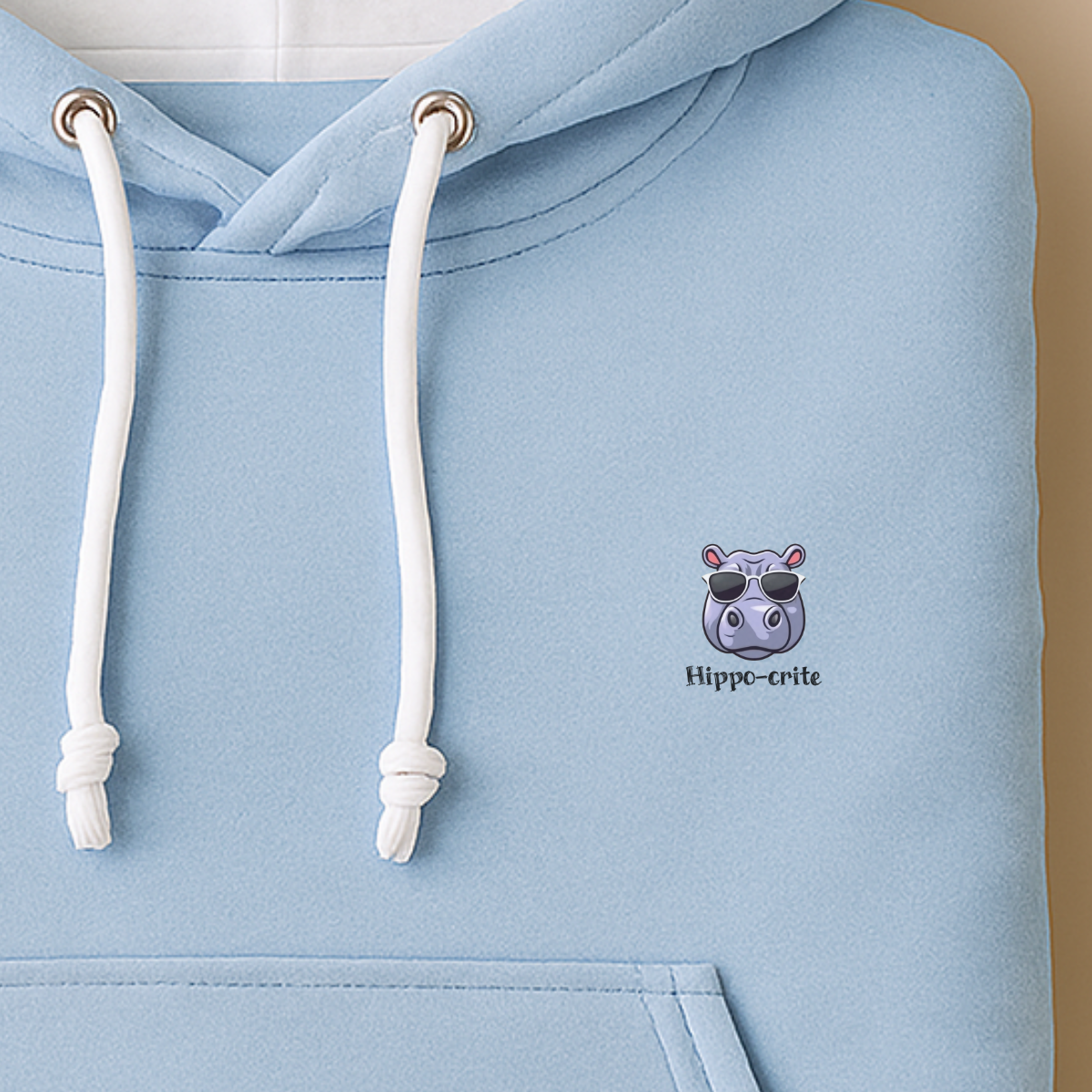 Hoodie unisex - Hippo-crite