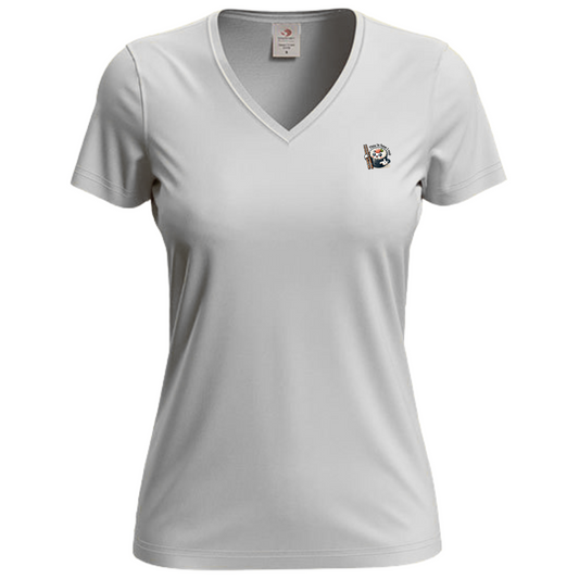 T-shirt dames V-hals met print / This is how I roll