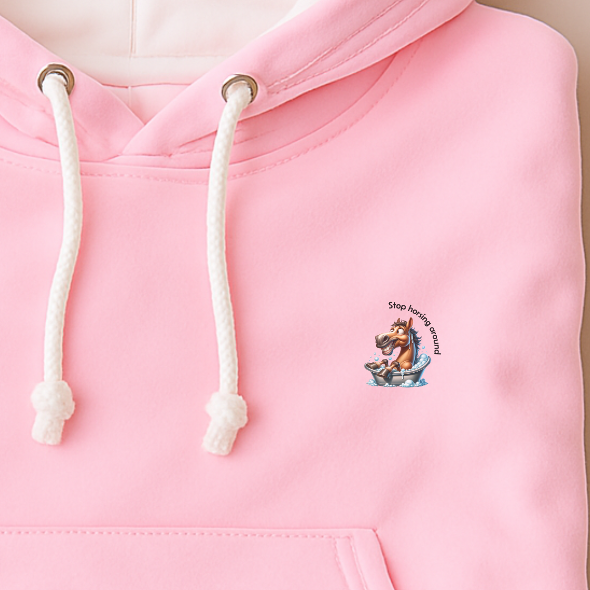 Hoodie unisex - Stop horsing around (bath)