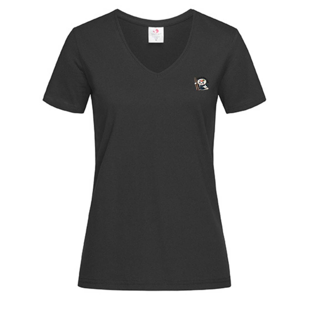 T-shirt dames V-hals met print / This is how I roll