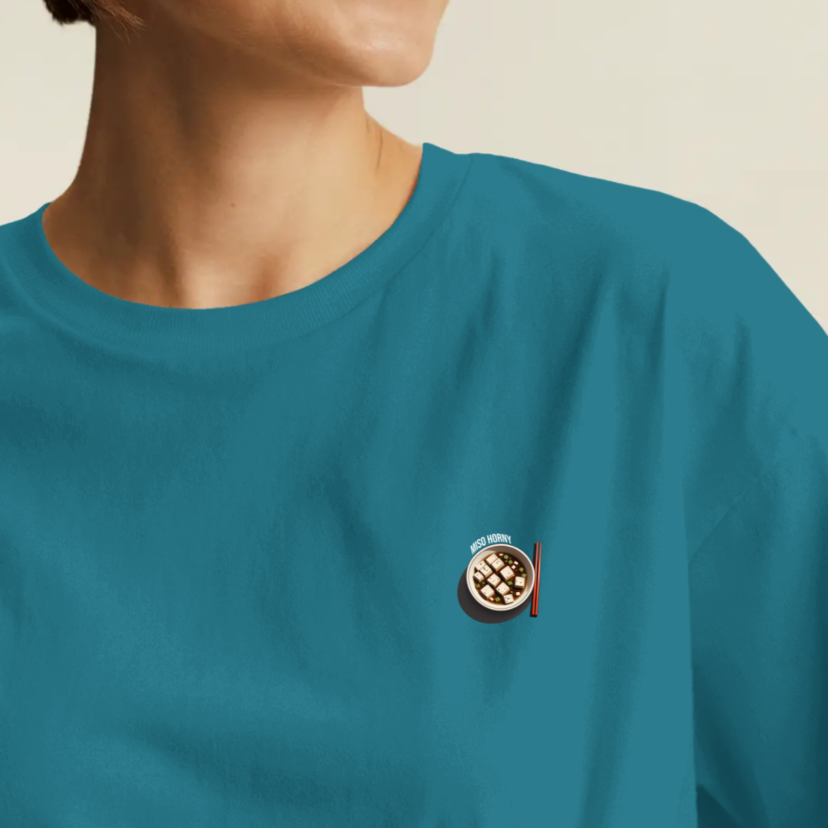 T-shirt dames ronde hals - Miso horny