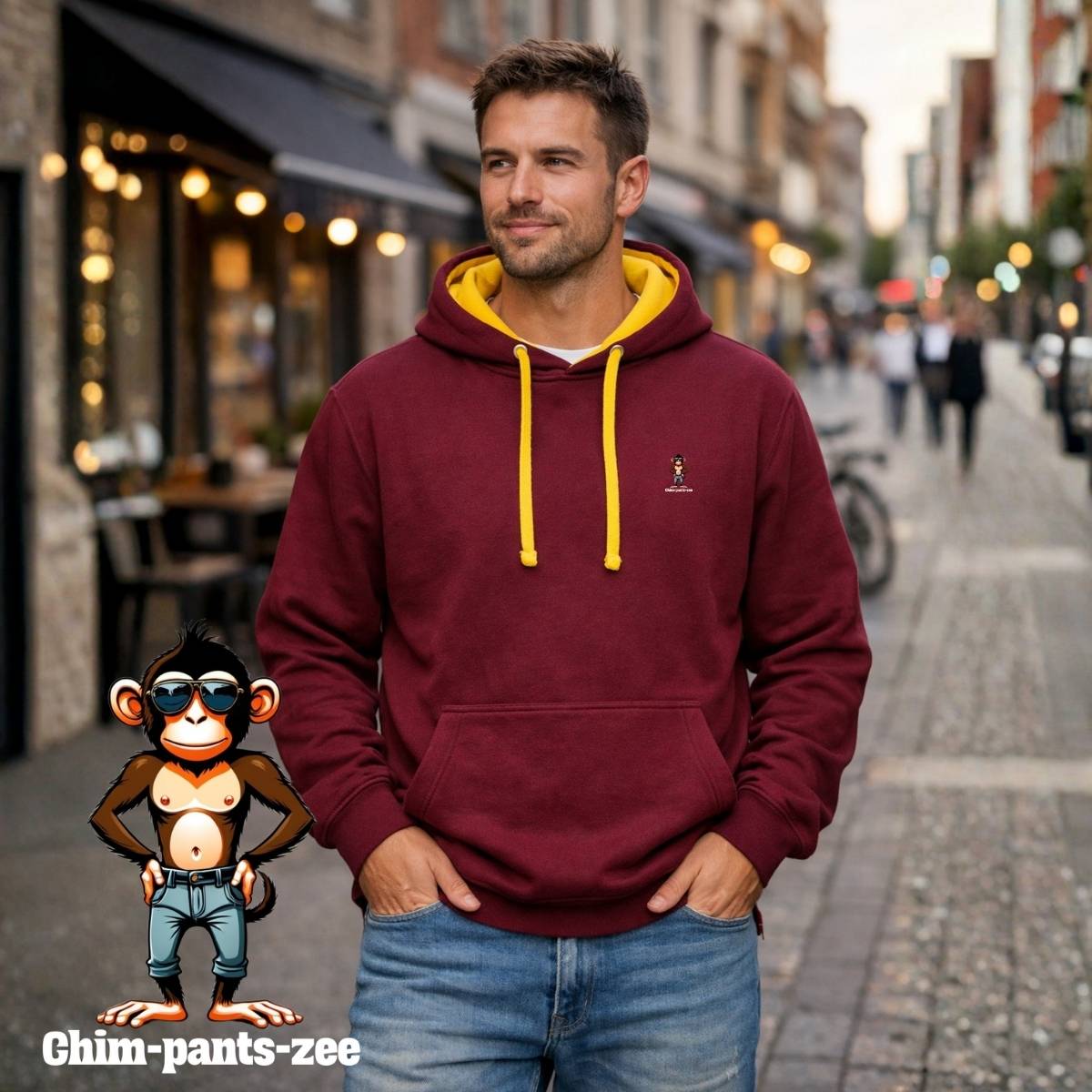 Hoodie unisex - Chim-pants-zee