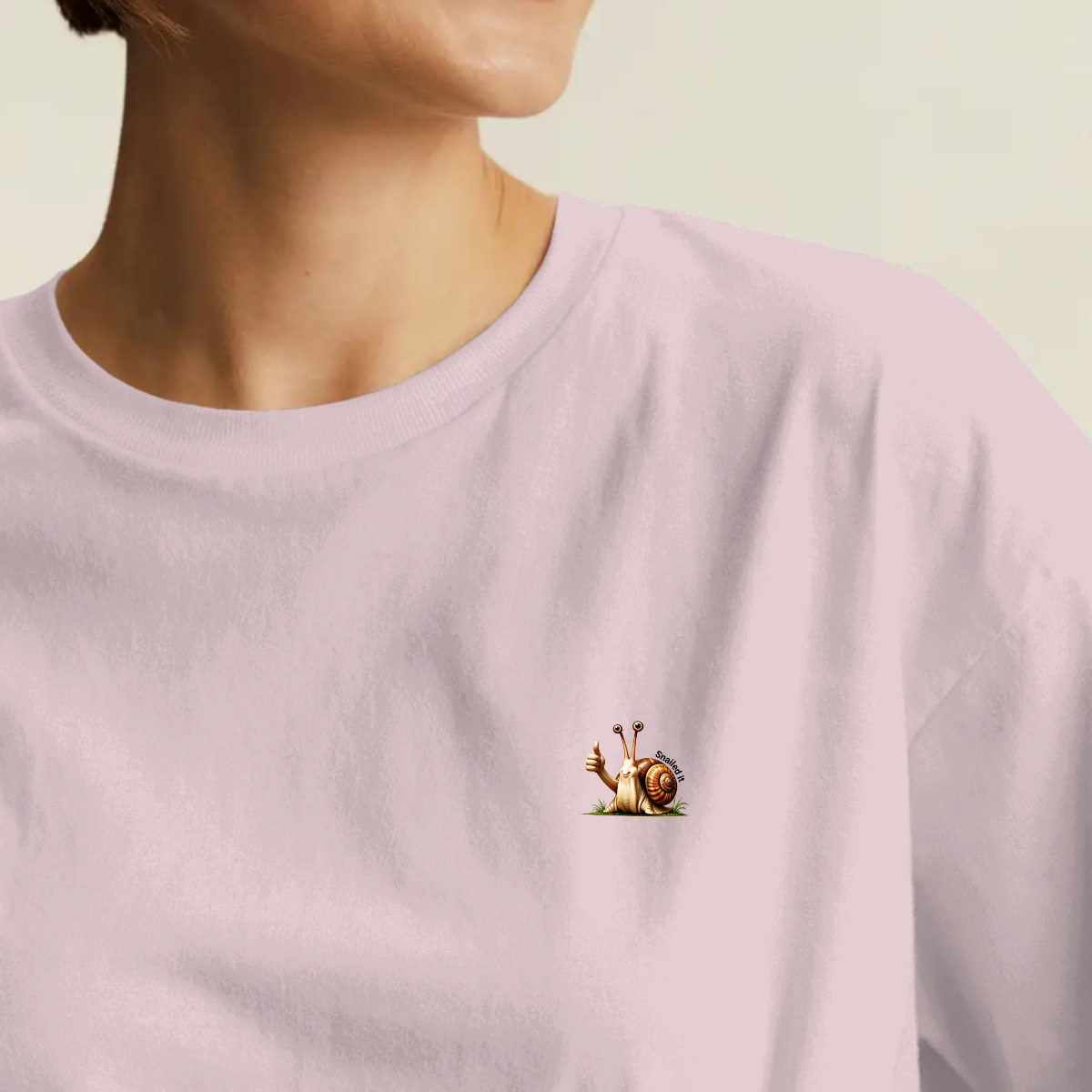 T-shirt dames ronde hals - Snailed it