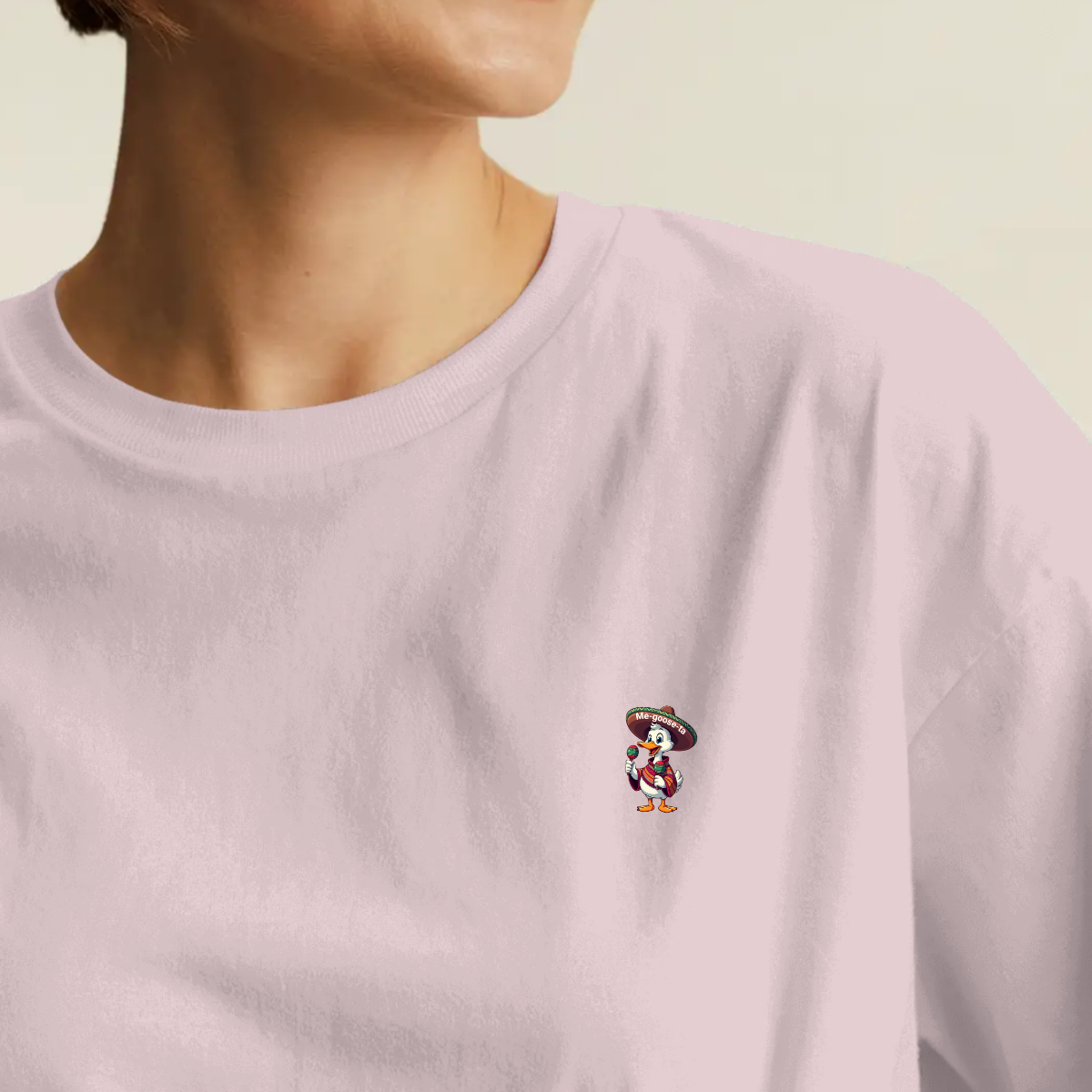 T-shirt dames ronde hals - Me-goose-ta
