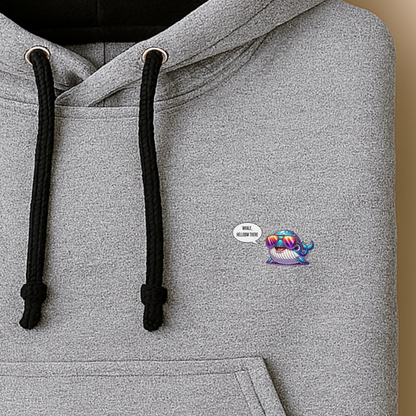 Hoodie unisex - Whale, hello there