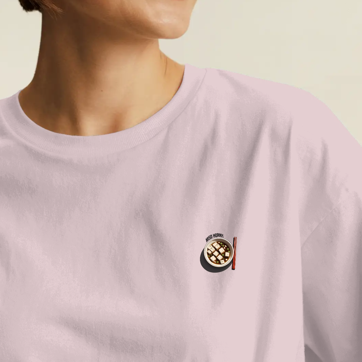 T-shirt dames ronde hals - Miso horny