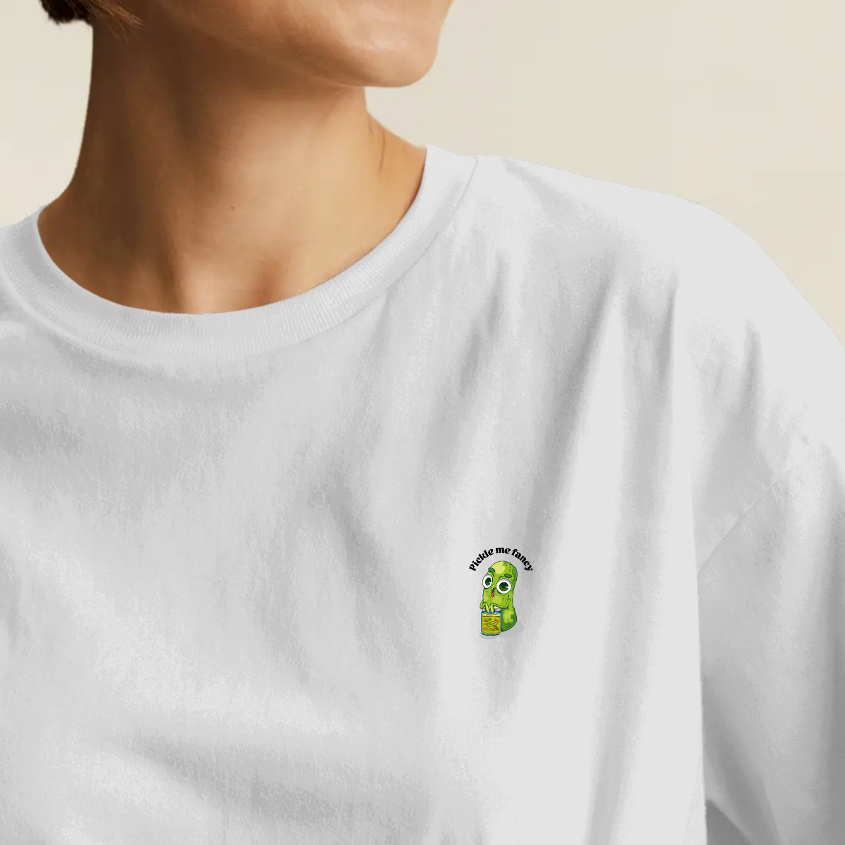 T-shirt dames ronde hals - Pickle me fancy
