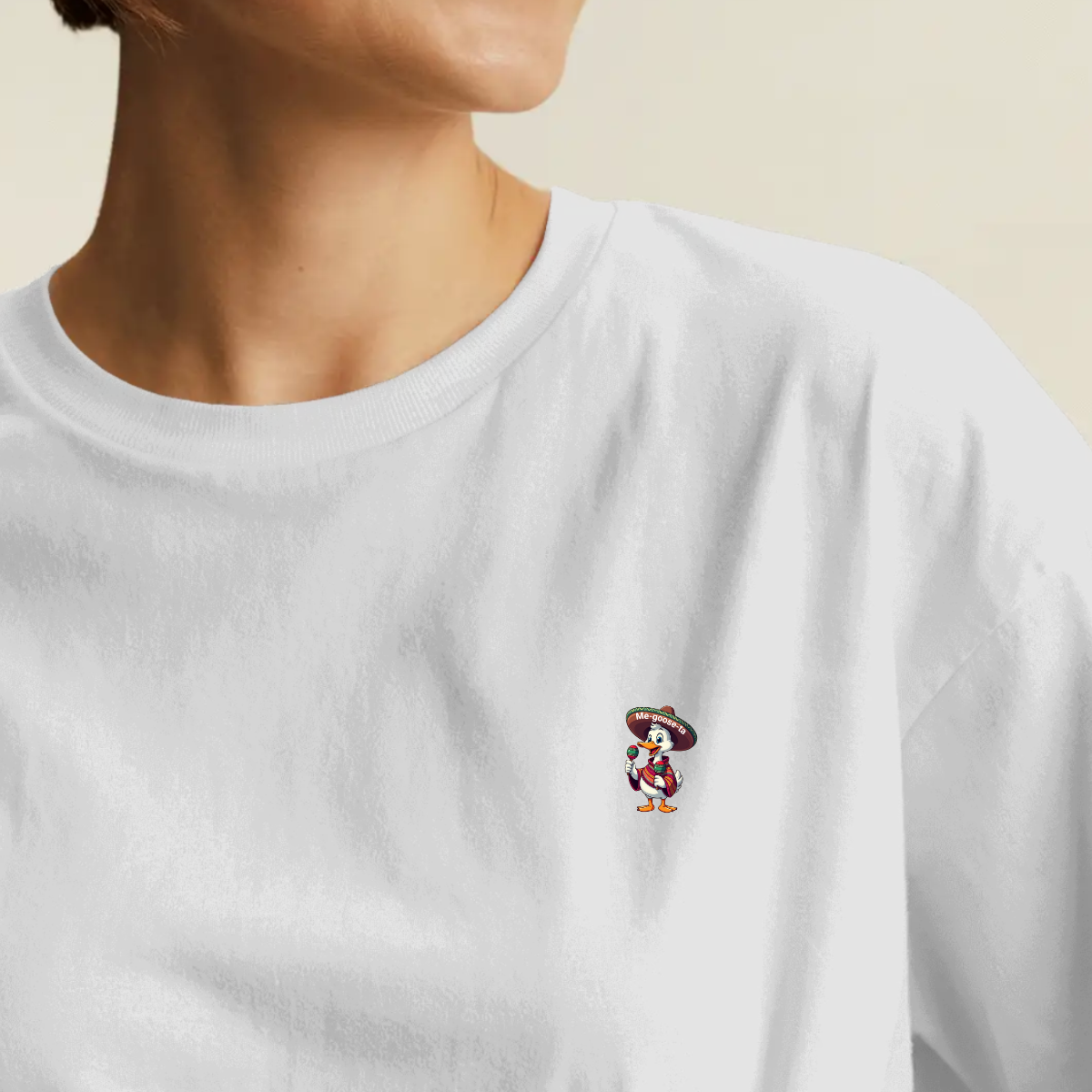 T-shirt dames ronde hals - Me-goose-ta