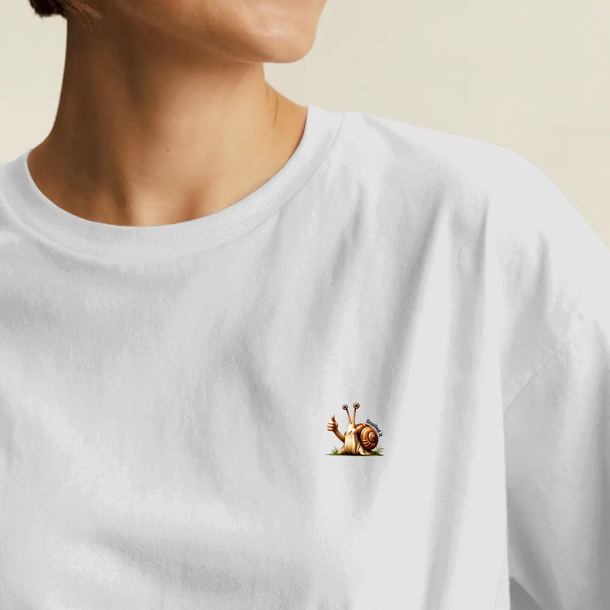T-shirt dames ronde hals - Snailed it