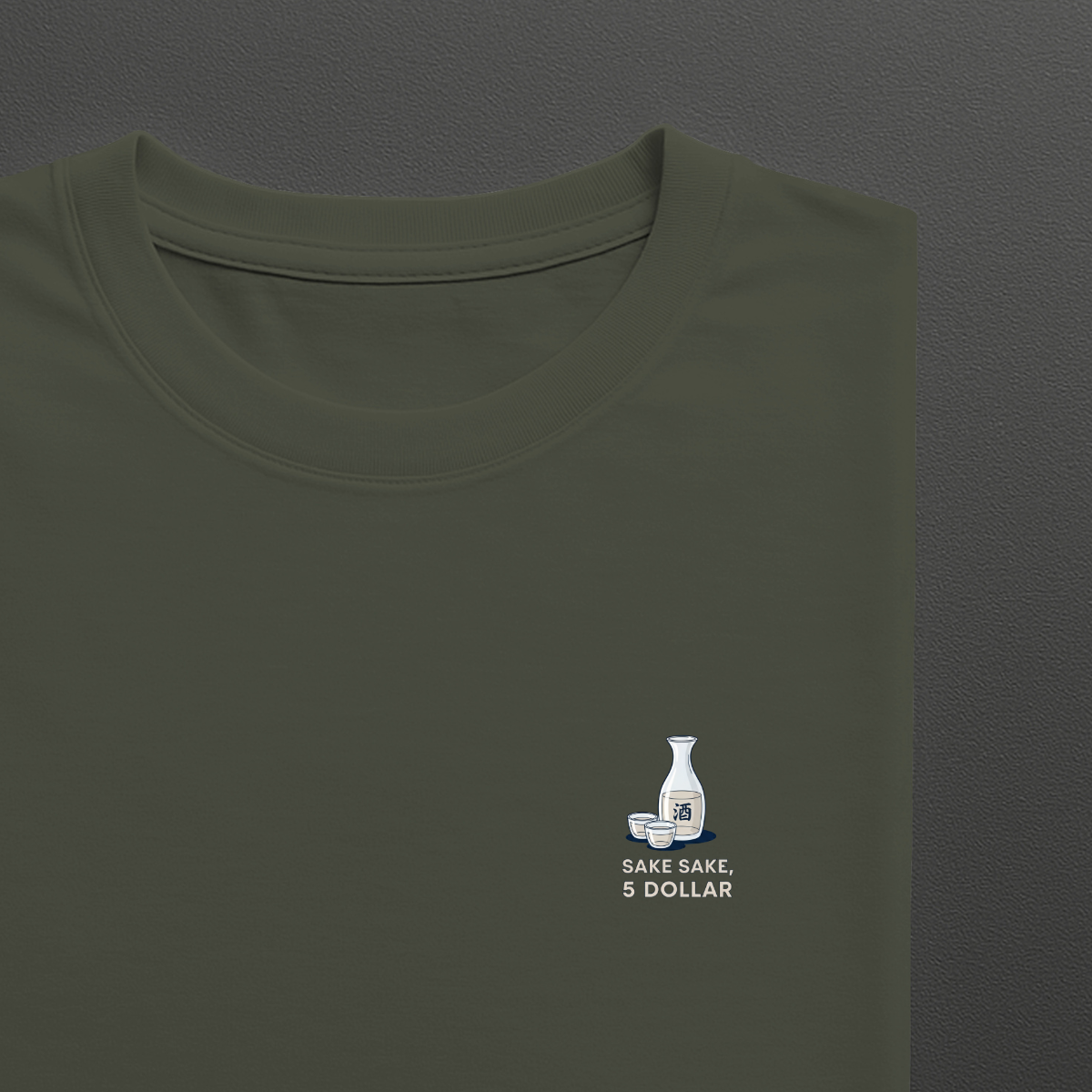 T-shirt heren - Sake sake, 5 dollar
