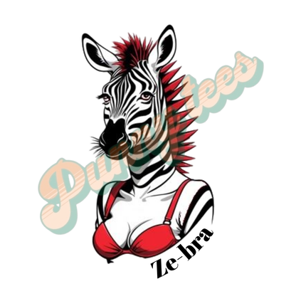 T-shirt dames ronde hals - Ze-bra