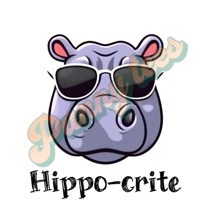 T-shirt dames ronde hals - Hippo-crite