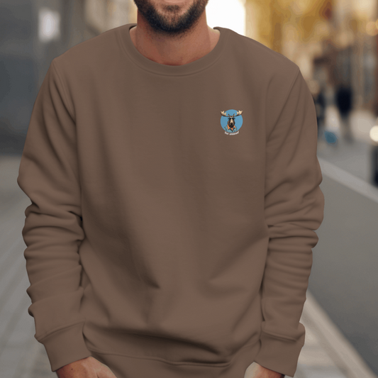 Sweater met grote print op achterkant / Not amoosed