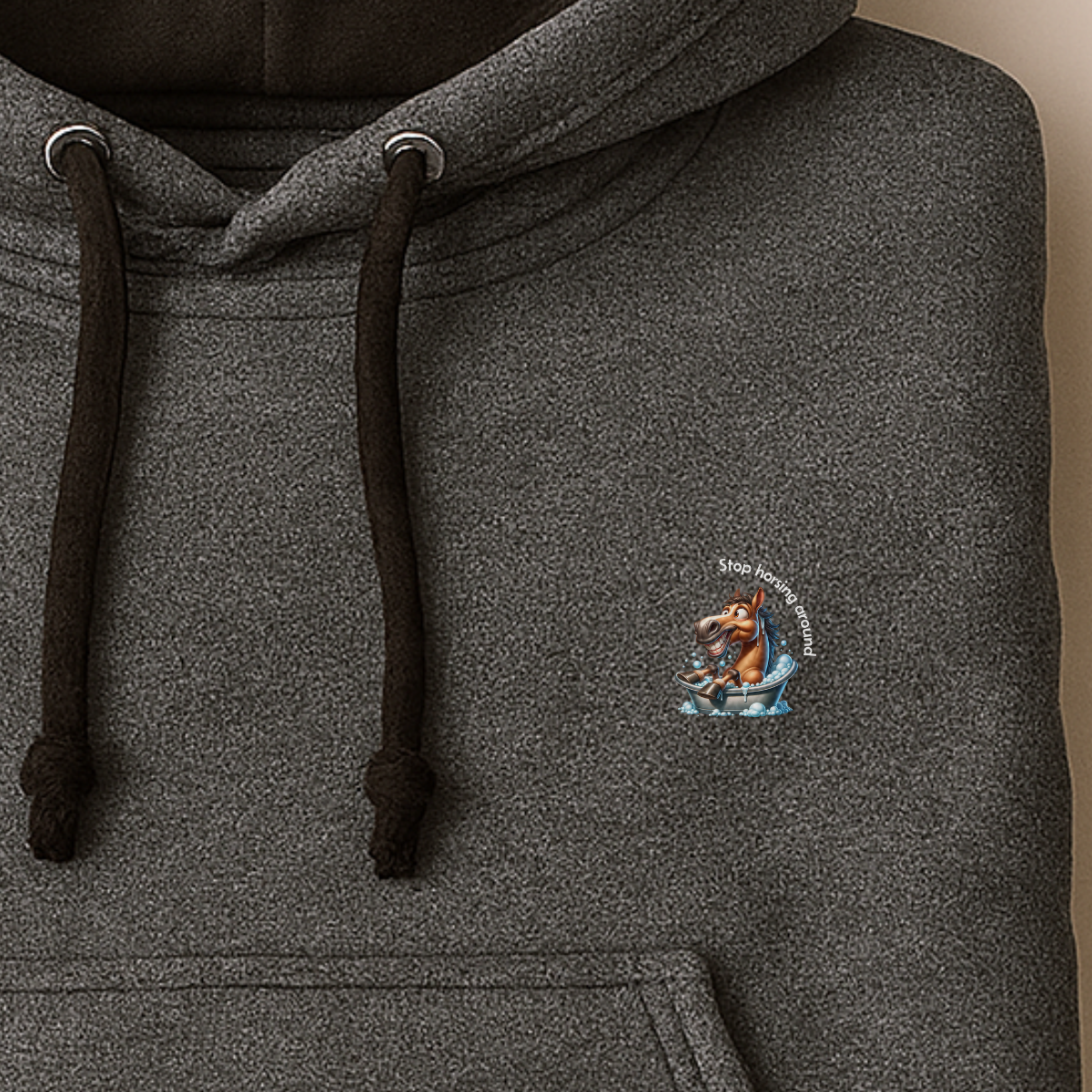 Hoodie unisex - Stop horsing around (bath)