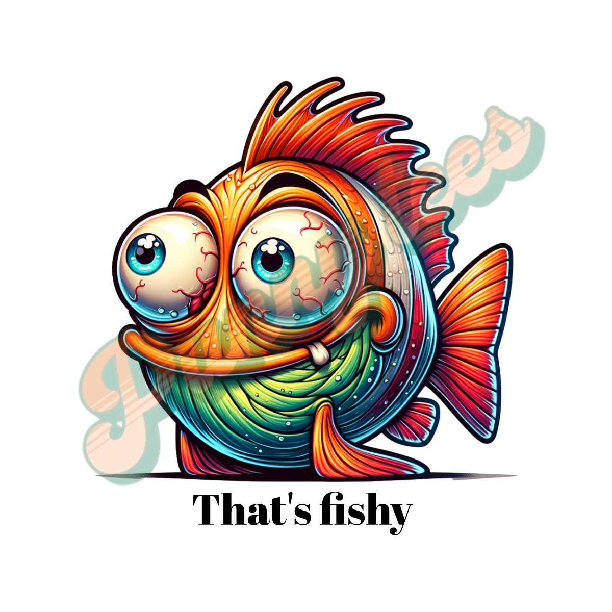T-shirt dames ronde hals - That's fishy