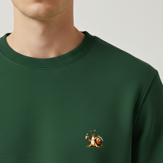 Sweater heren met print / Snailed it