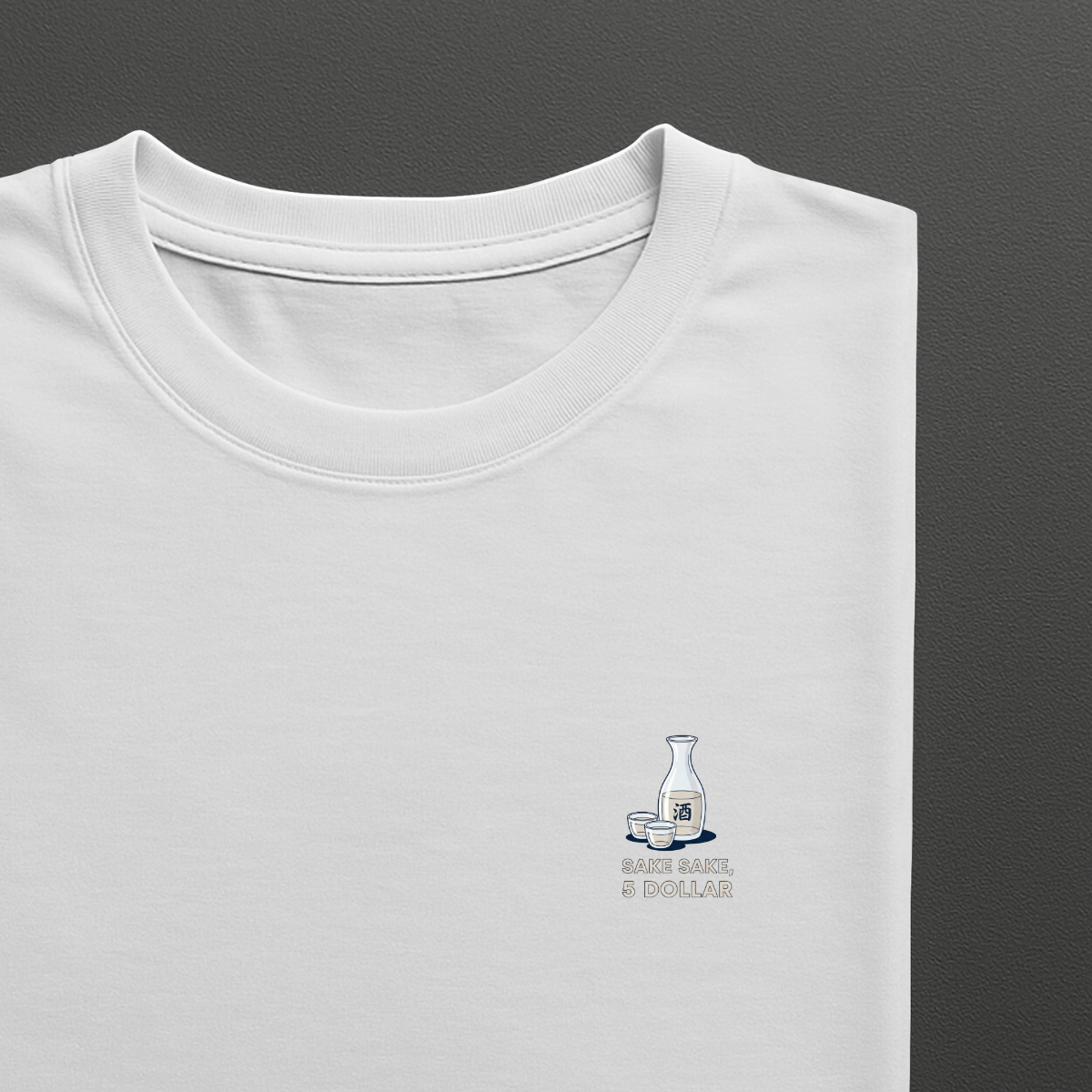 T-shirt heren - Sake sake, 5 dollar