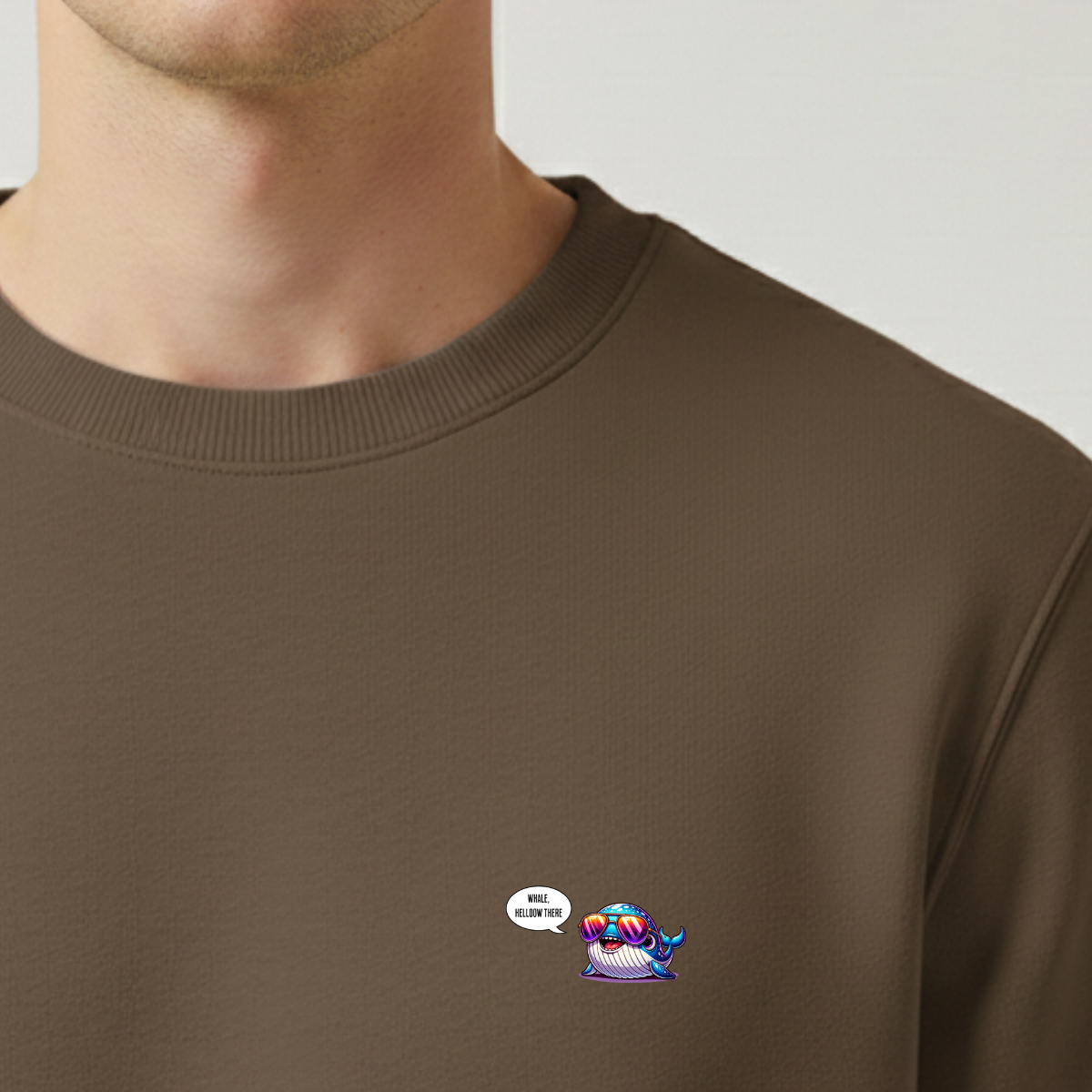 Sweater heren - Whale, helloow there