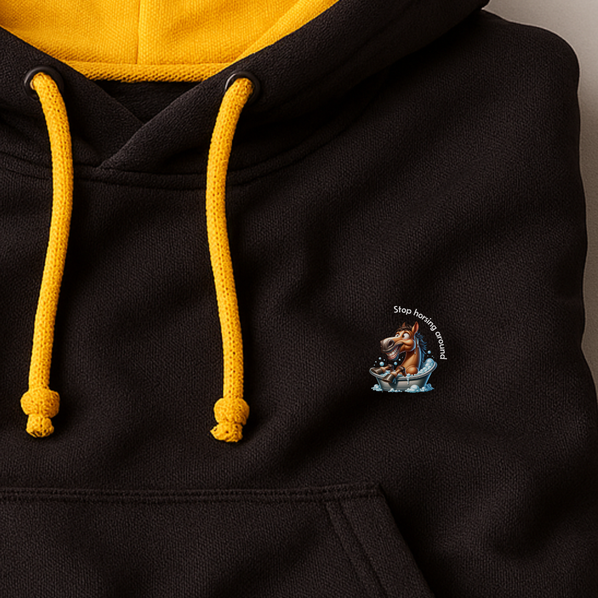 Hoodie unisex - Stop horsing around (bath)