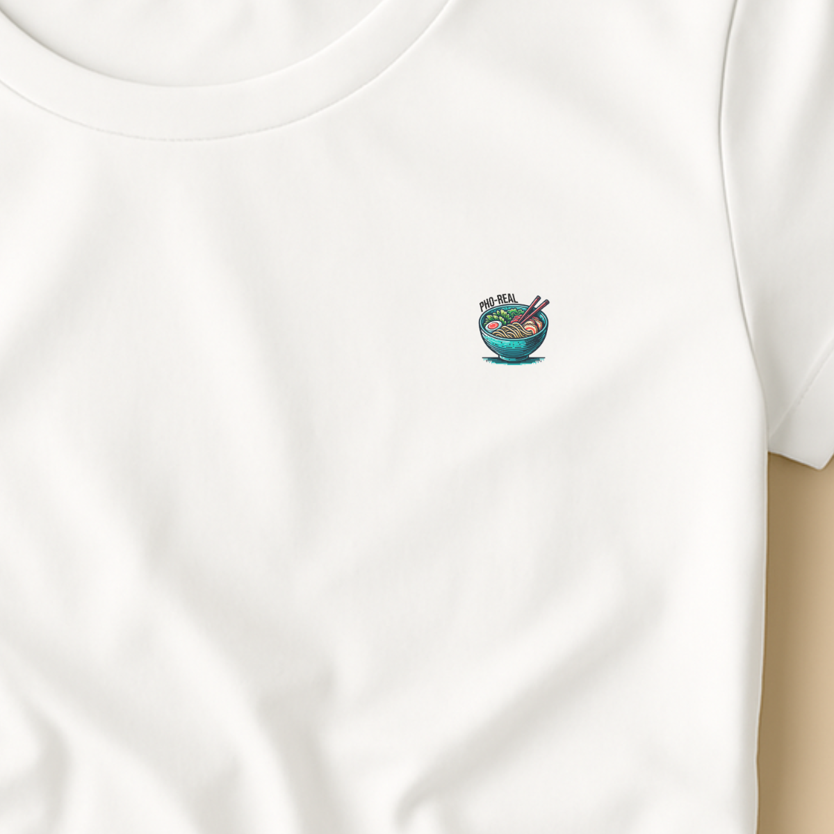 T-shirt dames ronde hals - Pho Real