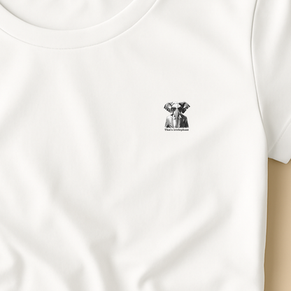 T-shirt dames ronde hals- That's irrelephant