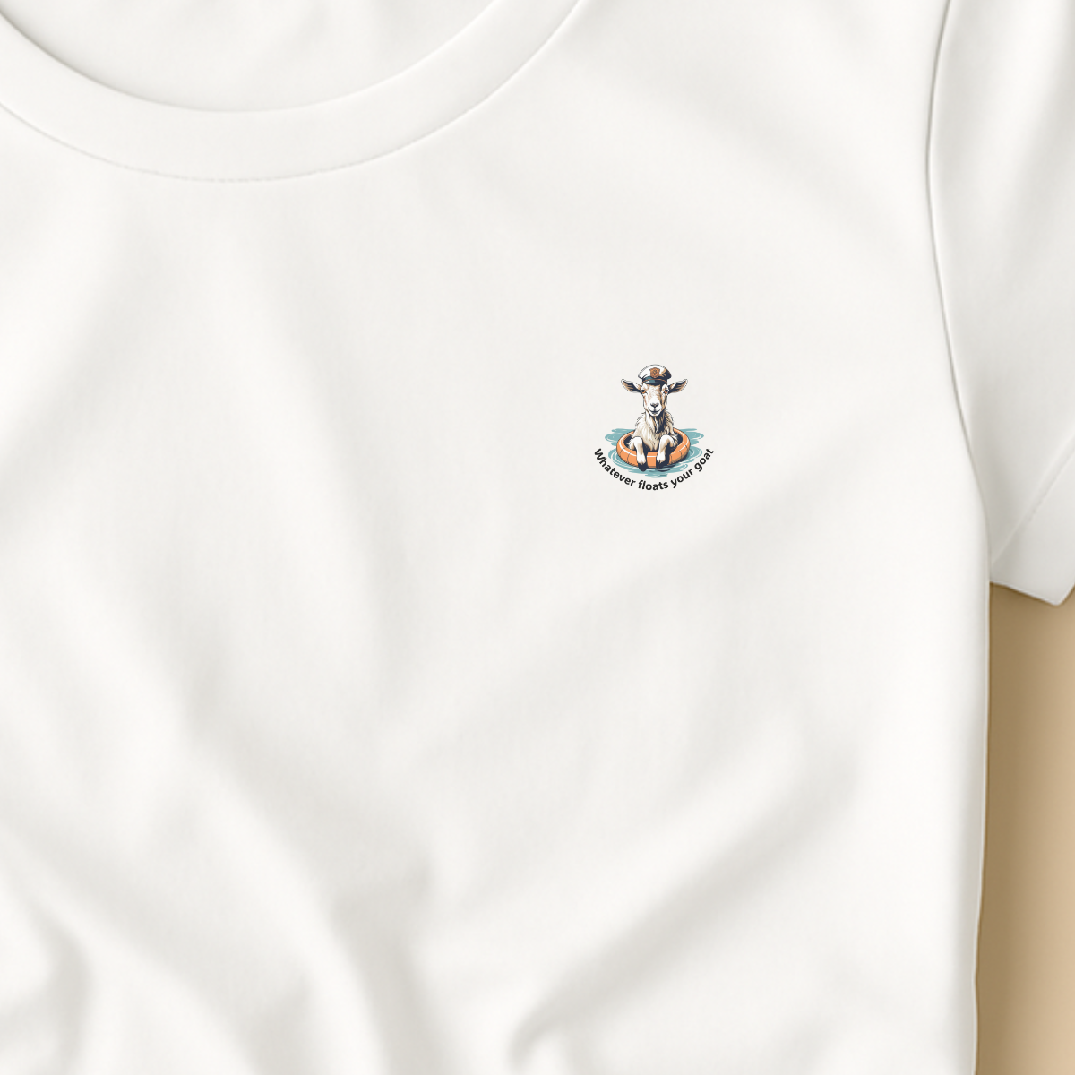 T-shirt dames ronde hals - Whatever floats your goat