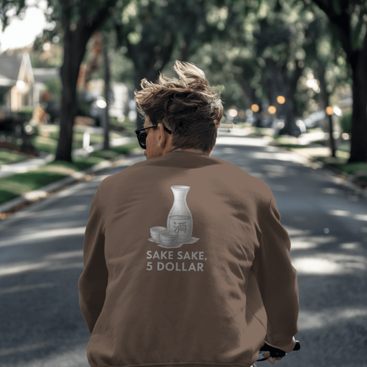 Sweater met grote print op achterkant / Sake sake, 5 dollar