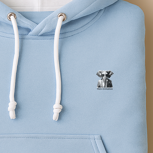 Hoodie multicolor unisex / That's irrelephant