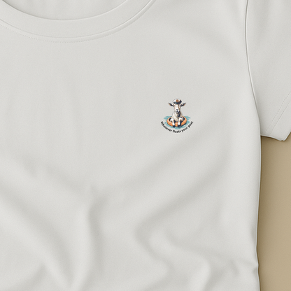 T-shirt dames ronde hals - Whatever floats your goat